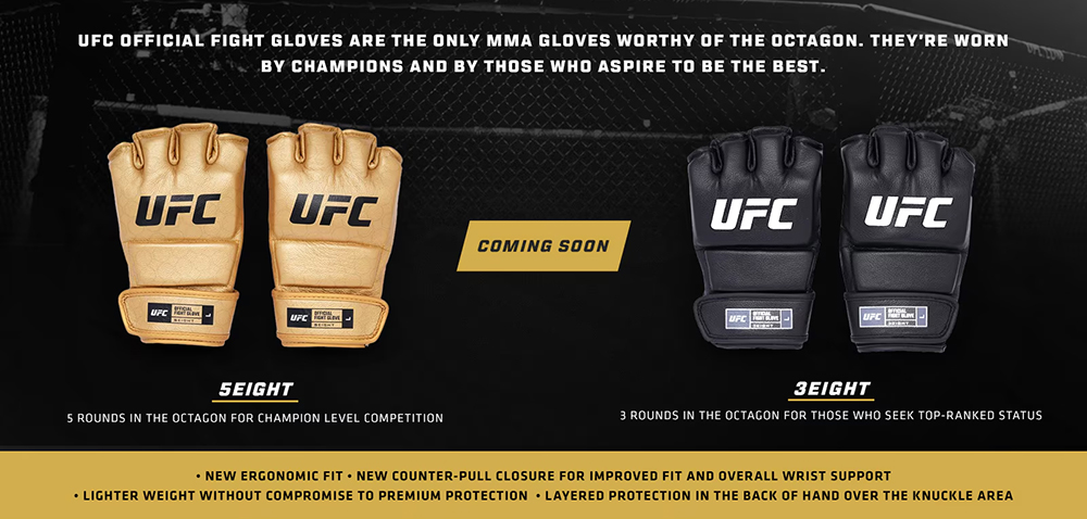 Dyaco and UFC Announce Redesign of The UFC Official Fight Glove